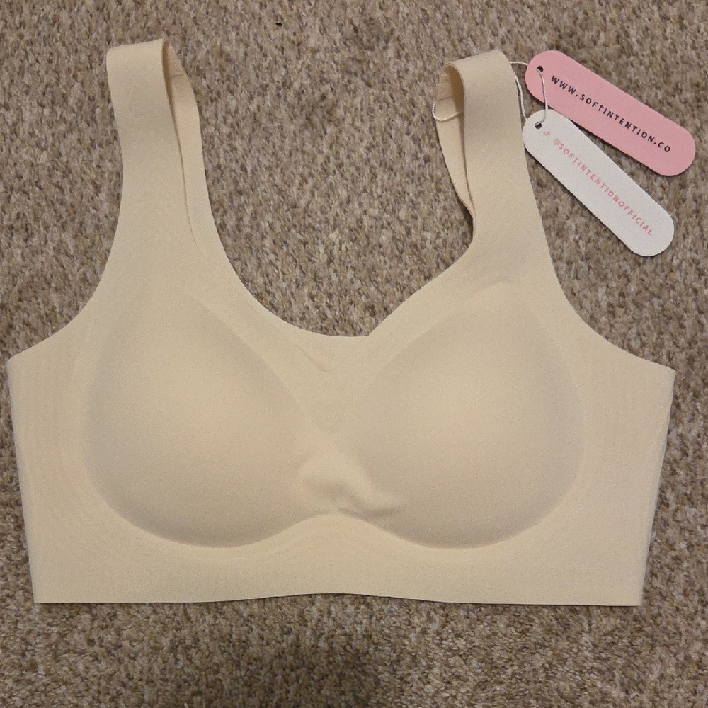 Seamless Wireless Bra - Cream